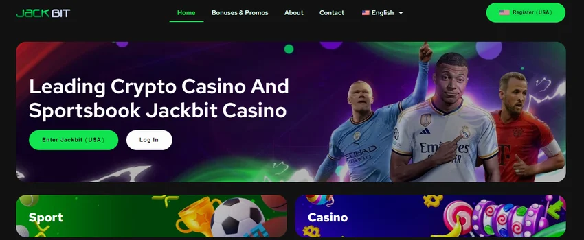 Jackbit Casino homepage